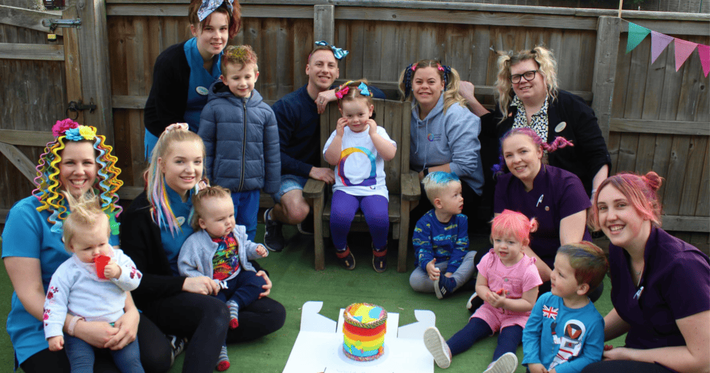 Echoes Childcare at Winslade Park host a wacky hair day to raise money for charity