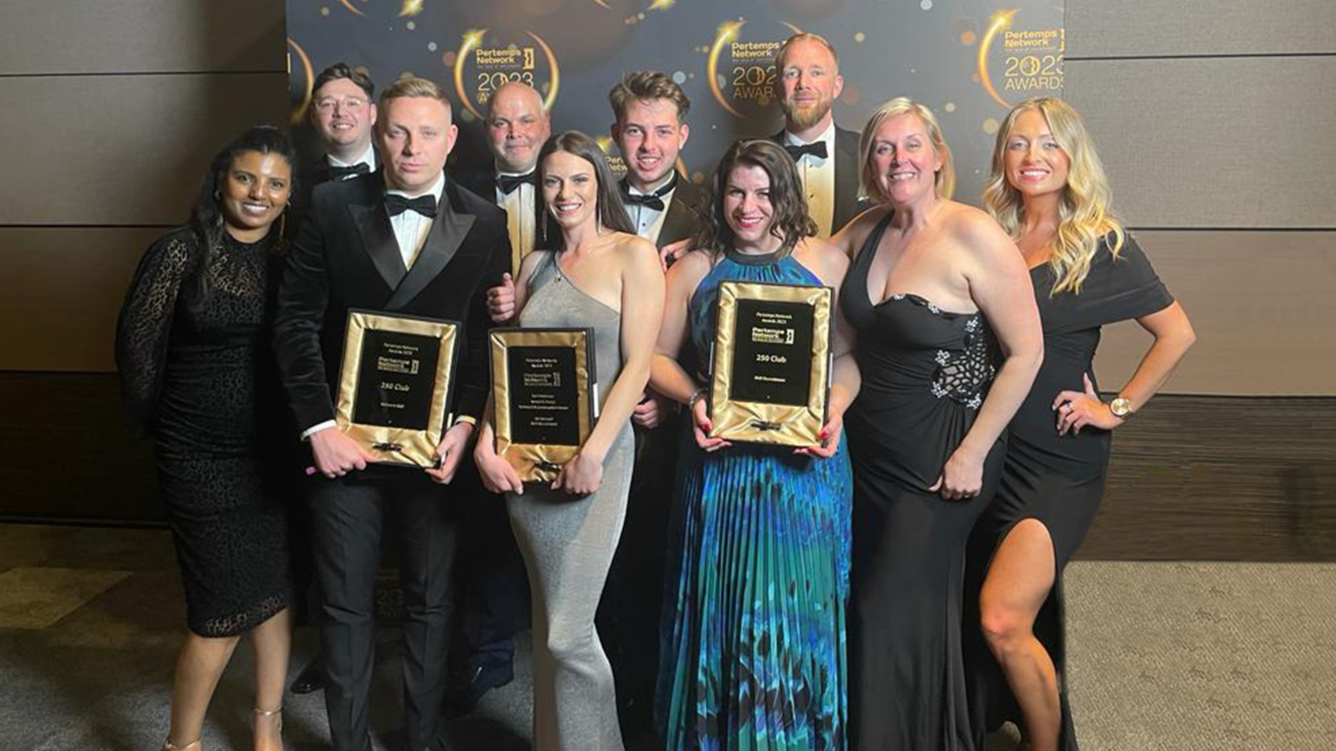 RGB Recruitment team at the Pertemp awards