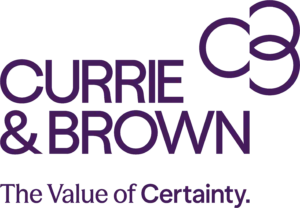CurrieBrown Logo Vertical Purple CMYK